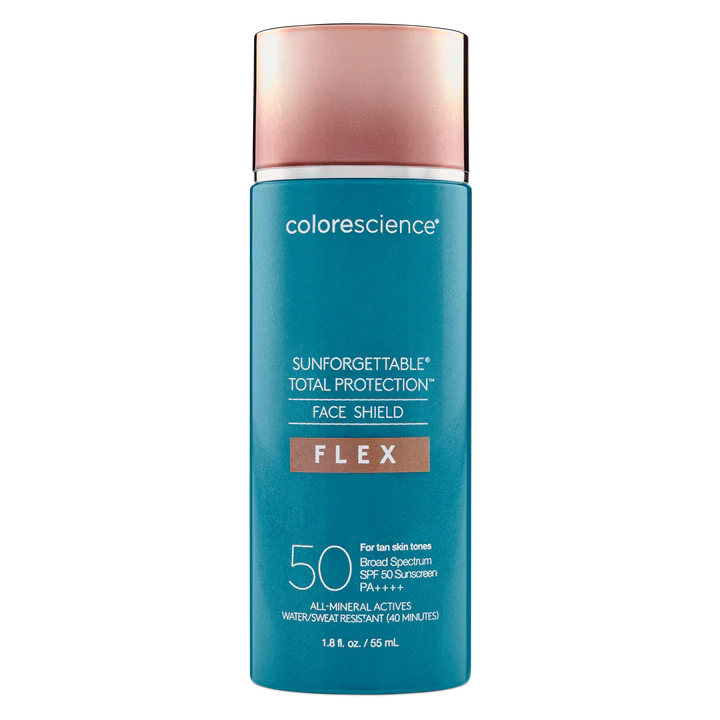 SUNFORGETTABLE® TOTAL PROTECTION™ FACE SHIELD FLEX TAN SPF 50